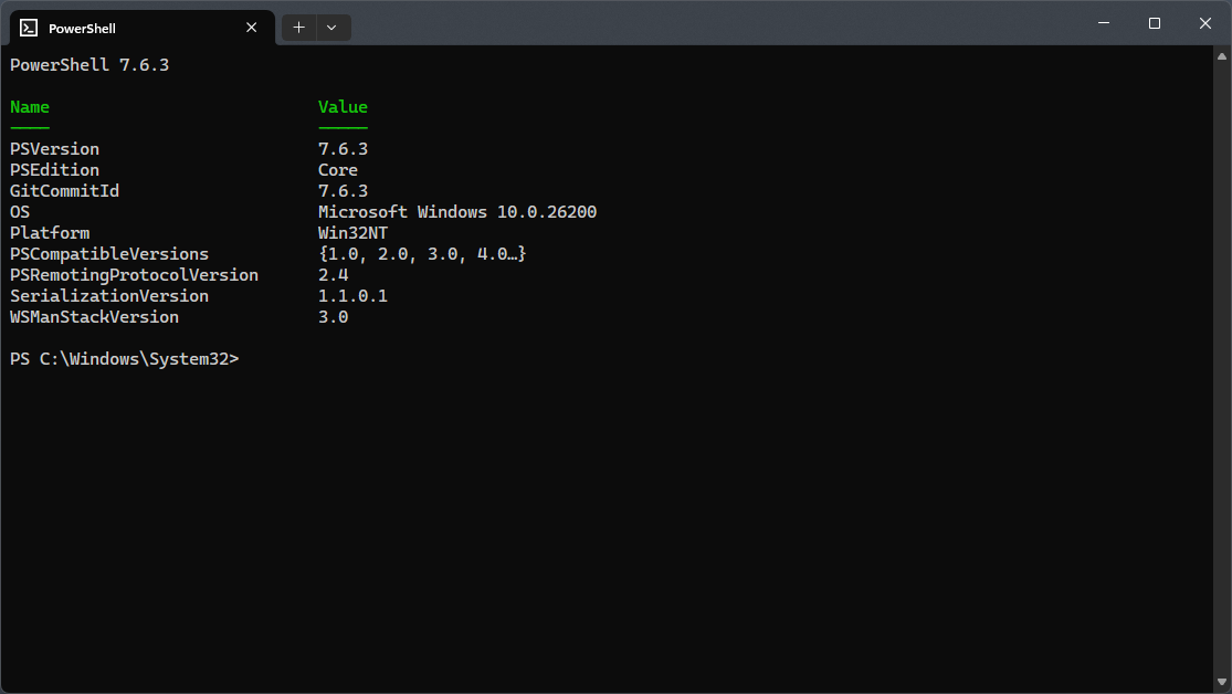 PowerShell screenshot 1