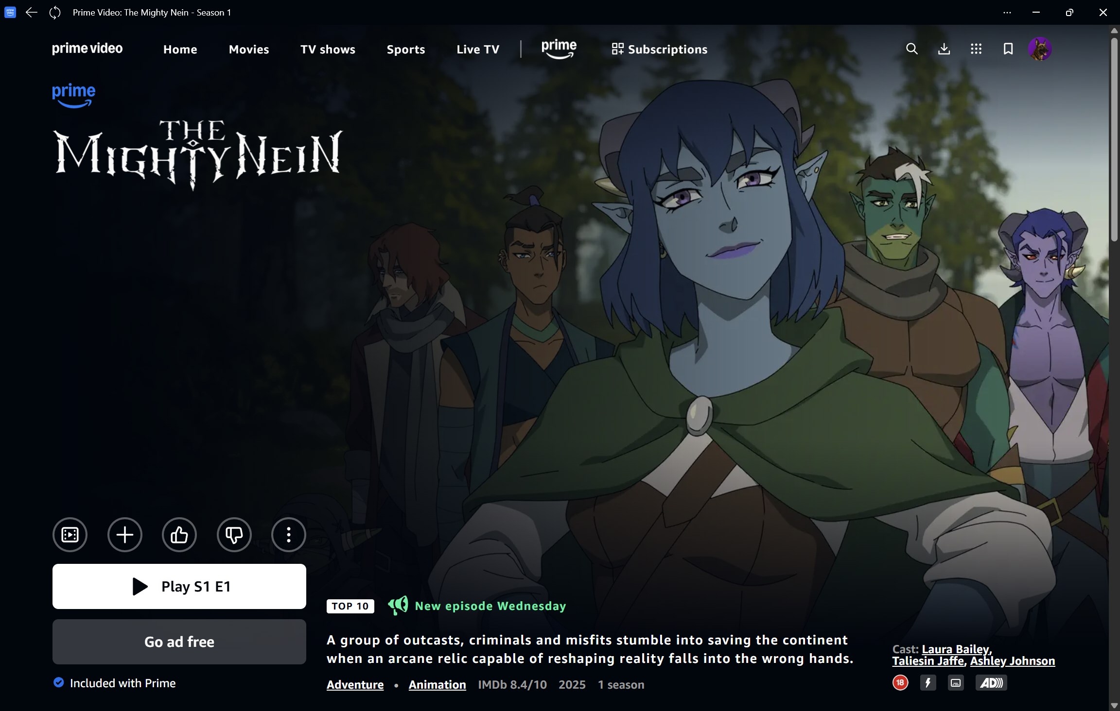 Prime Video for Windows screenshot 1